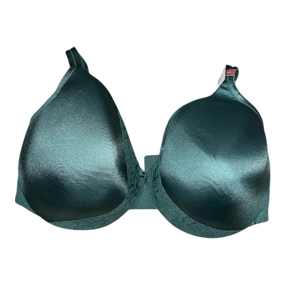 [40I] Cacique Teal Green Lace Lined Lightly Lined Full Coverage Bra